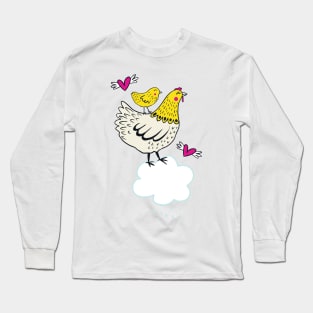 Cloudy with a Chance of Chickens Long Sleeve T-Shirt